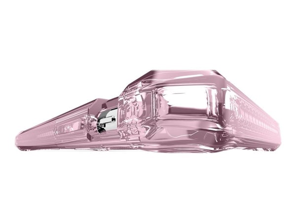 ITSKINS Spectrum Clear Antimicrobial - Baksidedeksel for mobiltelefon - termoplast-polyuretan (TPU), Impacthane - Lys lyserød - for Apple iPhone X, XS