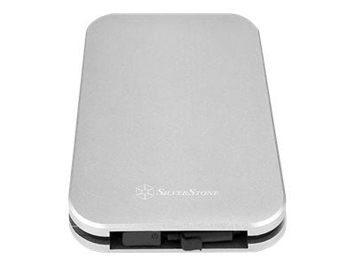 SilverStone Mammoth Series MMS02 - Lagringspakke - 2,5" - SATA 6Gb/s - USB 3.1 (Gen 2) - brunsvart