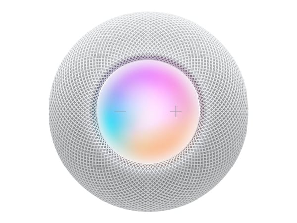 Apple HomePod mini, Apple Siri, Pyöreä, Valkoinen, Koko alue, Kosketus, Apple Music, TuneIn