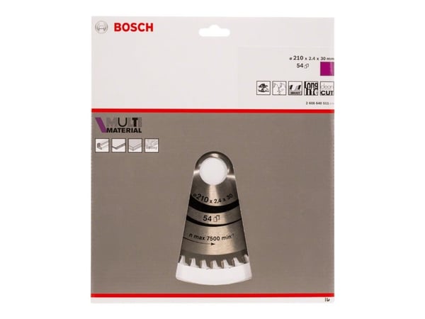 Bosch RUNDSAVKLINGE MULTI 210X2,4X30MM 54 TDR