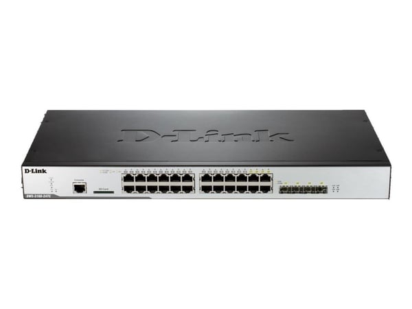 D-Link DWS 3160 - Switch - Styrt - 20 x 10/100/1000 (PoE) + 4 x kombo-Gigabit SFP - rackmonterbar - PoE