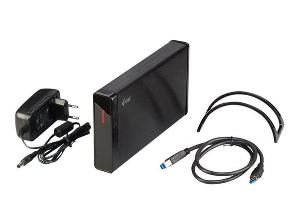 i-Tec MySafe Advance - Lagringspakning - 3,5" - SATA 6Gb/s - USB 3.0 - sort