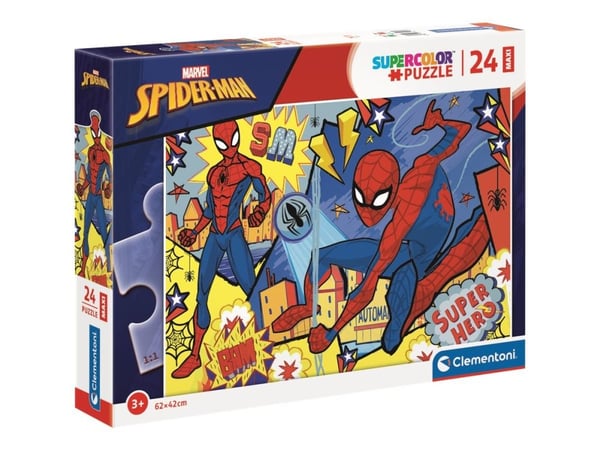 Clementoni Marvel Spiderman, 24 kpl, Sarjakuvat, 3 vuosi/vuosia