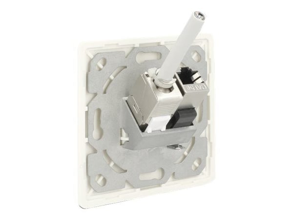 DeLOCK 86219, RJ-45, Valkoinen, 80 mm, 25,7 mm, 80 mm