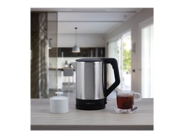 Clatronic WKS 3692 - Kjele - 1.5 liter - 2.2 kW - svart/rustfritt stål