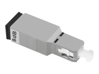 Qoltec - Dämpare för nätverk - SC/UPC enkelläge (hona) till SC/UPC enkelläge (hane) - fiberoptisk - 8 dB