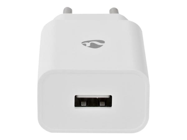 Nedis WCHAU242AWT - Strømadapter - 12 watt - 2.4 A (USB) - hvit