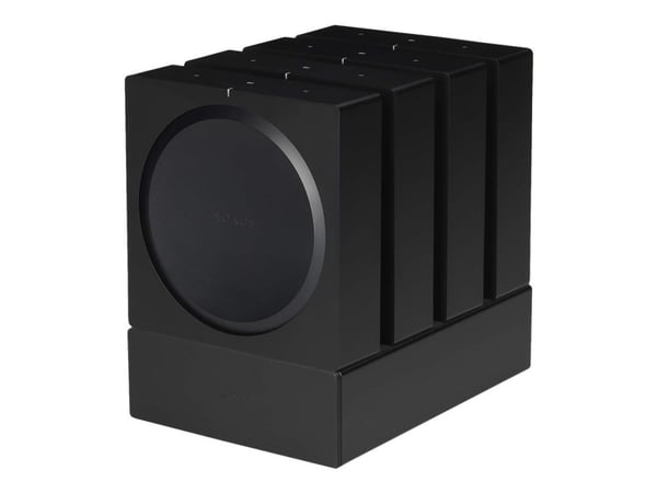 Flexson - Brakett - for 4 audio amplifiers - stål - svart - veggmonterbar, skrivebordsmonterbar - for Sonos Amp