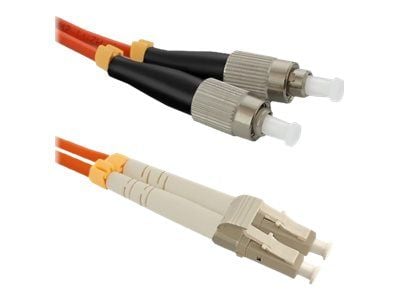 Qoltec - Koblingskabel - LC/UPC-multimodus (hann) til FC/UPC-multimodus (hann) - 3 m - fiberoptisk - dupleks - 50 / 125 mikroner - OM2 - halogenfri...