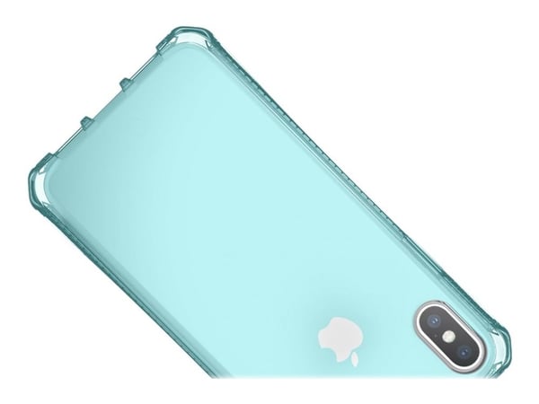 ITSKINS Spectrum Clear - Baksidedeksel for mobiltelefon - Impacthane - lys blå - for Apple iPhone XS Max