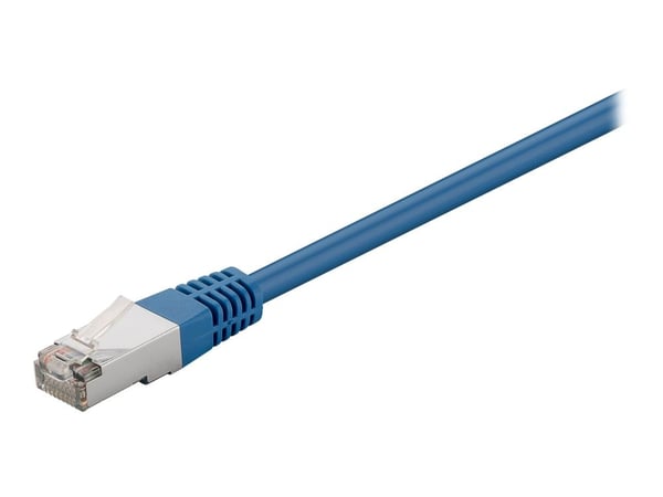 goobay - Koblingskabel - RJ-45 (hann) til RJ-45 (hann) - 50 cm - foliebelagt uskjermet tvinnet kabelpar (F/UTP) - CAT 5e - formstøpt, rund, flertrå...