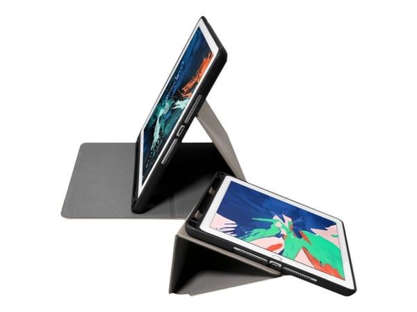 Laut PRESTIGE FOLIO - Lommebok for nettbrett - fauxlær, termoplast-polyuretan (TPU) - musegrått - 10.2" - for Apple 10.2-inch iPad (7. generasjon)