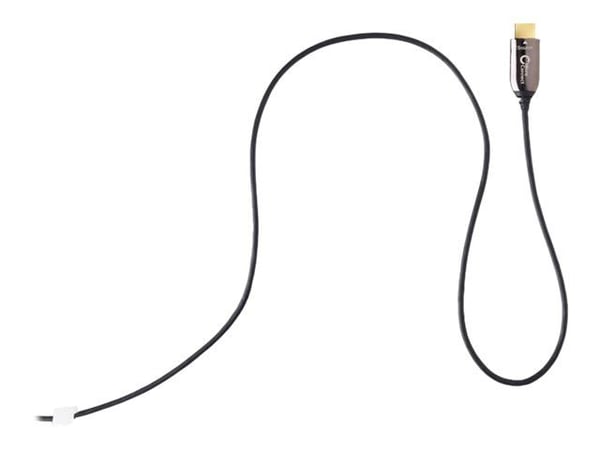 MicroConnect Premium - Sett for HDMI-kabel med Ethernet - hybridkobber / fiberoptikk - svart - aktiv optisk hybridkabel, støtte for Dolby TrueHD, 4...