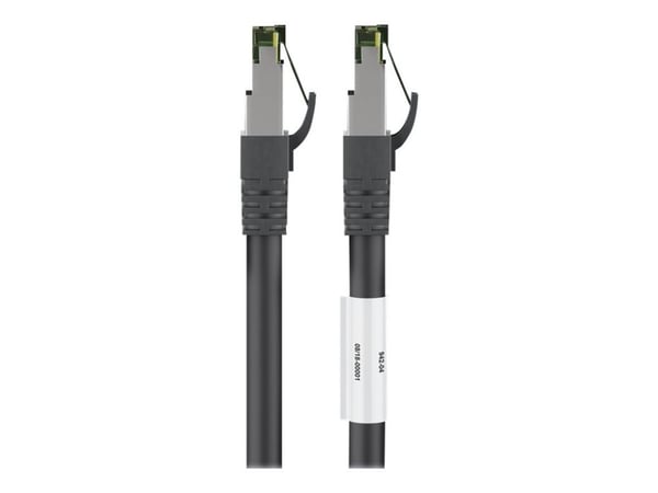 goobay - Koblingskabel - RJ-45 (hann) til RJ-45 (hann) - 25 m - SFTP, PiMF - CAT 8.1 - formstøpt - svart