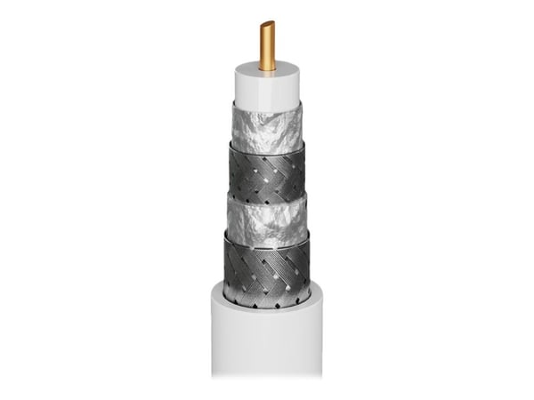 Wentronic 70606, 3 m, F, F, Valkoinen