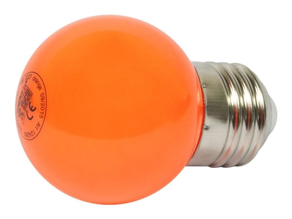 Synergy 21 LED Retrofit - LED-lyspære - form: G45 - E27 - 1 W - klasse A+ - oransje