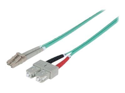 Intellinet Network Solutions OM3 fiberkabel LC-SC duplex, 3 m, 50/125 (302723)