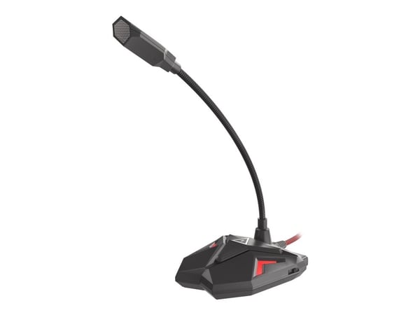 Natec Genesis Radium 100 - Mikrofon - USB - svart, rød