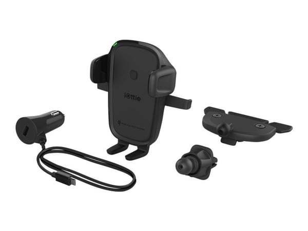 iOttie Easy One Touch 2, Auto, USB, 12 V, Langaton lataaminen, Musta