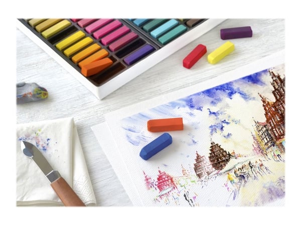 Faber-Castell Mini - Fargeblyant - assorterte pastellfarger (en pakke 72)