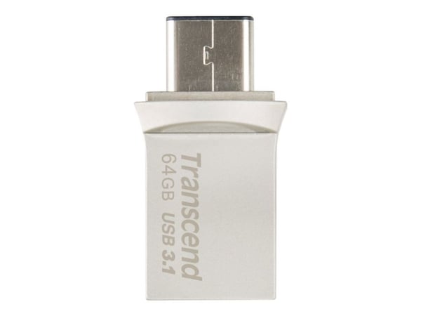 Transcend JetFlash 890 - USB-flashstasjon - 64 GB - USB 3.1