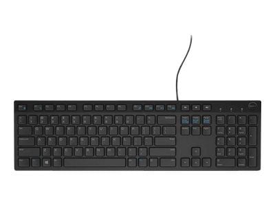 DELL KB216, Täysikokoinen (100 %), Langallinen, USB, QWERTY, Musta