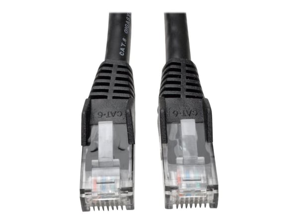 Eaton Tripp Lite Series Cat6 Gigabit Snagless Molded (UTP) Ethernet Cable (RJ45 M/M), PoE, Black, 5 ft. (1.52 m) - Koblingskabel - RJ-45 (hann) til...