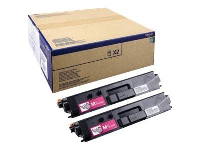 Brother TN329M - 2-pack - magenta - original - tonerpatron - for Brother DCP-L8450CDW