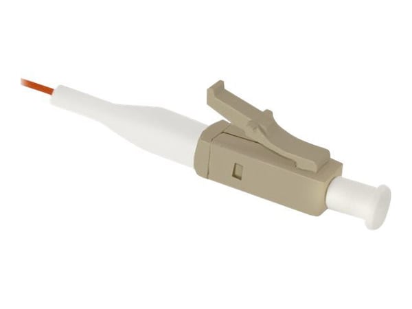 Qoltec - Pigtail - LC/UPC-multiläge (hane) till LC/UPC-multiläge (hane) - 1 m - fiberoptisk - 50/125 mikron - OM2 - halogenfri - orange