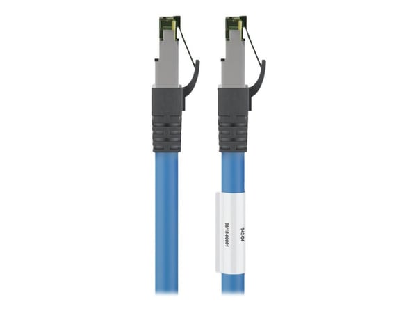 goobay - Koblingskabel - RJ-45 (hann) til RJ-45 (hann) - 15 m - SFTP, PiMF - CAT 8.1 - formstøpt - blå