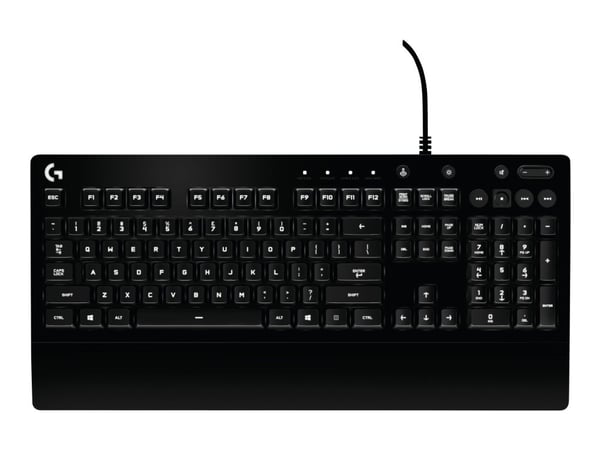 Logitech G G213 Prodigy, Täysikokoinen (100 %), Langallinen, USB, QWERTY, RGB LED, Musta