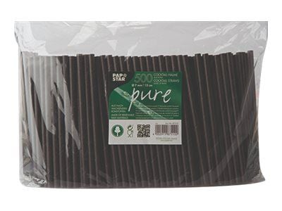 PAPSTAR pure 87510 paperipillit 150 mm, halkaisija 7 mm, mustat, 500 kpl