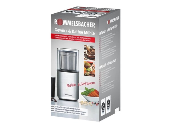 Rommelsbacher EGK 200, Jauhatusterä, 70 g, Ruostumaton teräs, 200 W, 230 V, 100 mm Rommelsbacher EGK 200, Jauhatusterä, 70 g, Ruostumaton teräs, 200 W, 230 V, 100 mm
