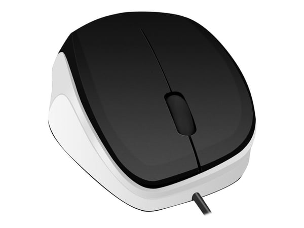 SPEEDLINK LEDGY - Mus - ergonomisk - høyrehendt - optisk - 3 knapper - kablet - USB - svart, hvit