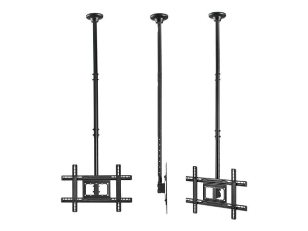 Maclean MC-803 - Brakett - for LCD-TV - metall - svart - skjermstørrelse: 23"-100" - takmonterbar