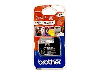 Brother M-K231BZ - Svart på hvitt - Rull (1,2 cm x 8 m) 1 kassett(er) merketape - for P-Touch PT-55, PT-65, PT-75, PT-80, PT-85, PT-90, PT-BB4