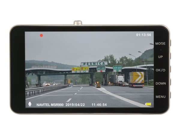 Navitel MSR900, Fuld HD, 1920 x 1080 pixel, 170°, 30 fps, H.264, MOV, Sort, Grå