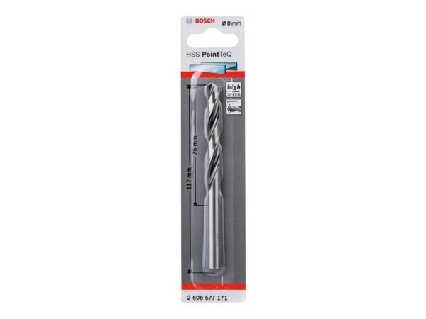 Bosch PointTeQ - Bor - for metall - bor - 8 mm - lengde: 117 mm