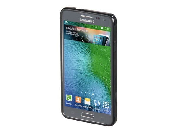 Hama "Crystal" - Baksidedeksel for mobiltelefon - termoplast-polyuretan (TPU) - svart - for Samsung Galaxy Alpha