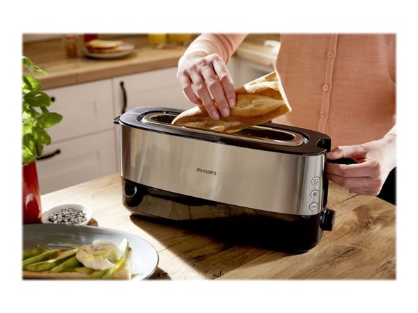 Philips Viva Collection HD2692 - Brødrister - 2 skive - 1 Spor - svart