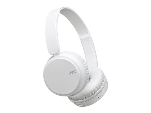 JVC HA-S35BT - Hodetelefoner med mikrofon - on-ear - Bluetooth - trådløs - hvit