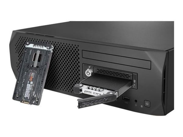 ICY Dock ToughArmor MB833M2K-B - Bevegelig lagerrack - M.2 - M.2 NVMe Card - SAS - svart