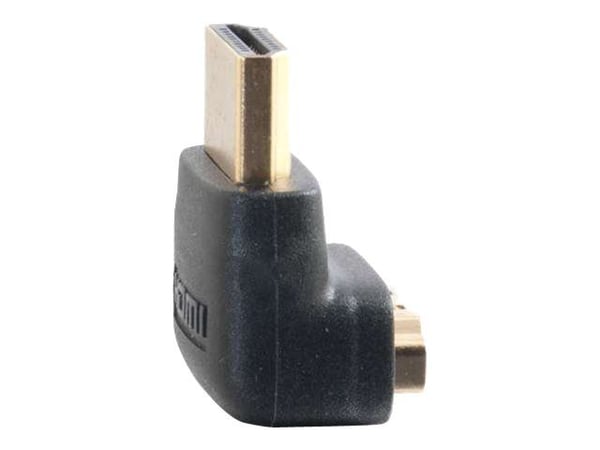 C2G 90° Down Adapter - HDMI-adapter - HDMI hane till HDMI hona - svart - 90° kontakt