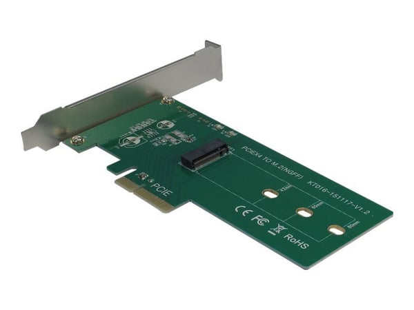 Inter-Tech KT016 - Grensesnittsadapter - M.2 Card - lav profil - PCIe x4