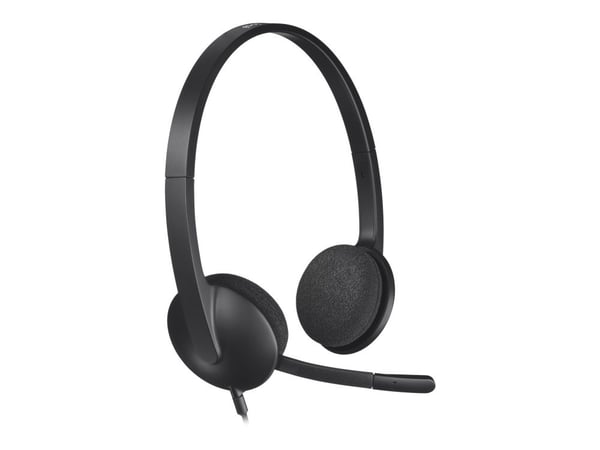 Logitech USB Headset H340 - Headset - på øret - kabling - USB
