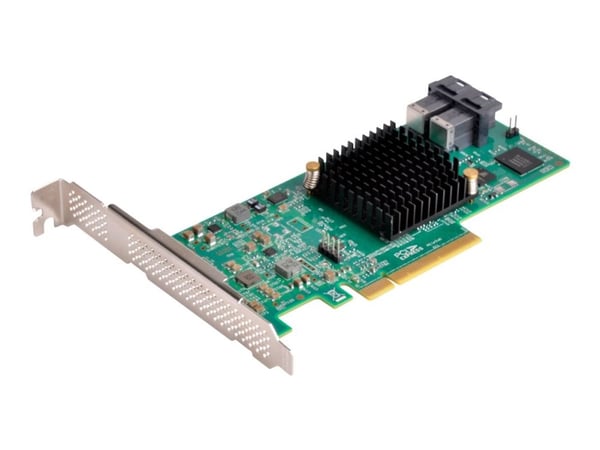 SilverStone ECS05 - Kontroller for lagring (RAID) - 8 Kanal - SATA 6 Gb/s / SAS 12 Gb/s - lav profil - RAID 0, 1, 10, 1E - PCIe 3.0 x8