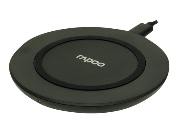 Rapoo XC140 - Trådløs ladepute + AC-strømadapter - 10 watt - 2 A - QC 3.0 - svart - Europa