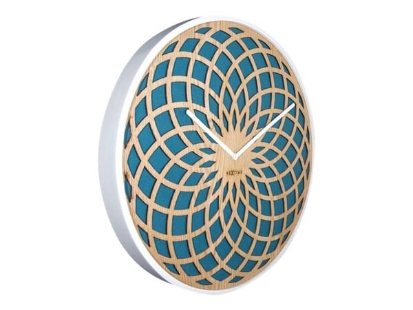 Nextime Sun Big - Klokke - kvarts - veggmonterbar - 50 cm - turkis