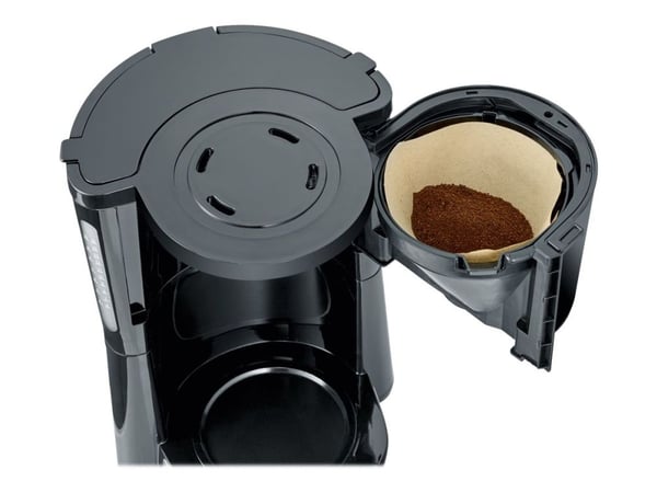 Severin KA 4835, Suodatinkahvinkeitin, 1 L, Jauhettu kahvi, 1000 W, musta, Hopea