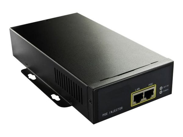 Microconnect POEINJ-95W, Nopea Ethernet, 1000 Mbit/s, IEEE 802.3af, Cat5, Musta, 100 m
